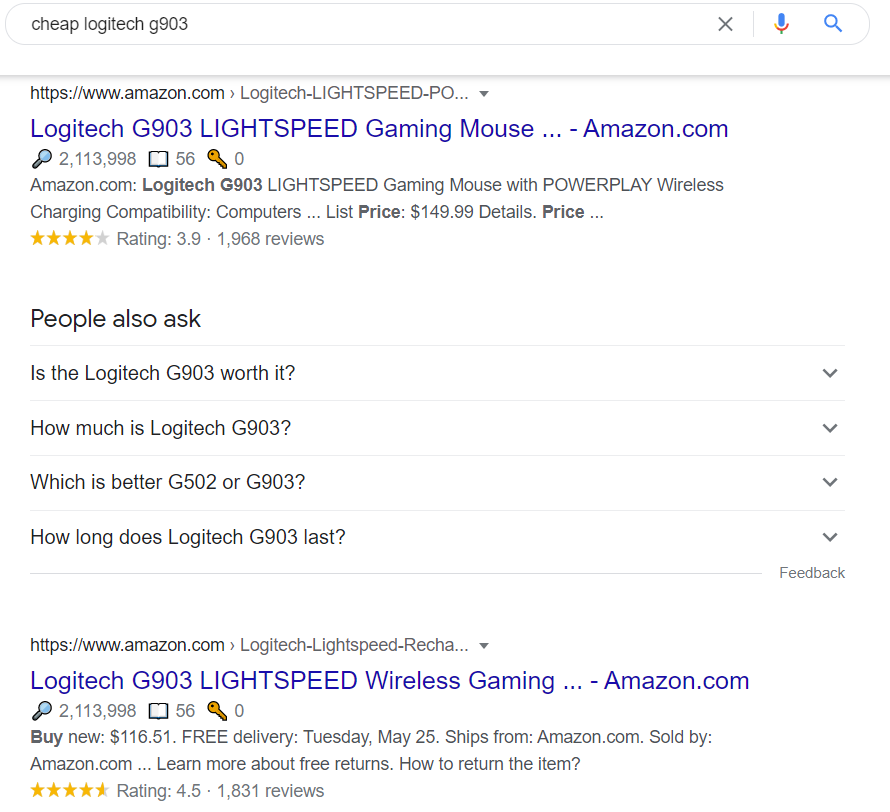 cheap logitech search results