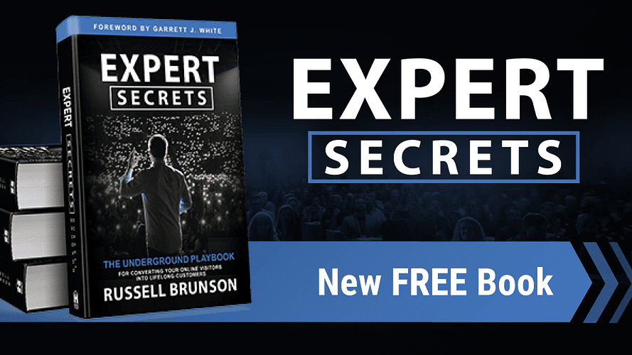 Russell Brunson Expert Secrets - sales call to get a new free book