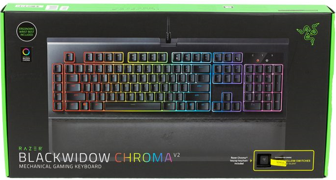 Razer Blackwidow Chroma v2 packaging