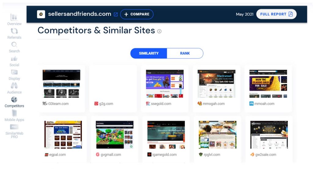 Similarweb competitors and similar sites