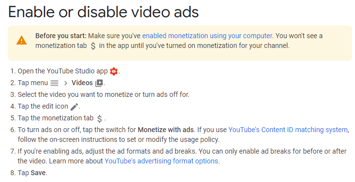 tutorial how to make ads run through youtube video manager