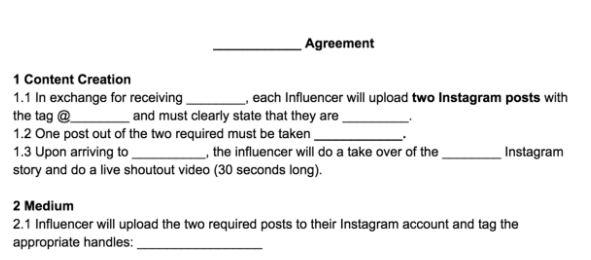 How to Write Influencer Contract Template Examples Included