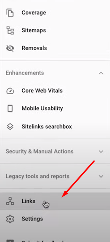 how to find sites linking to your page in google search console