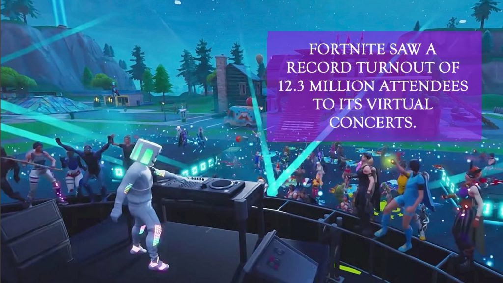 Fortnite gather a lot of characters in its concerts to keep people together