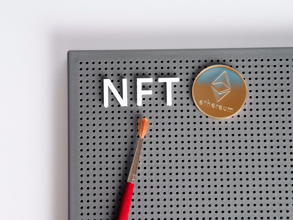 NFT with an Ethereum coin 