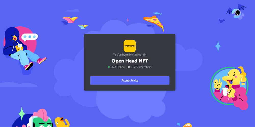 Join a NFT project discord group