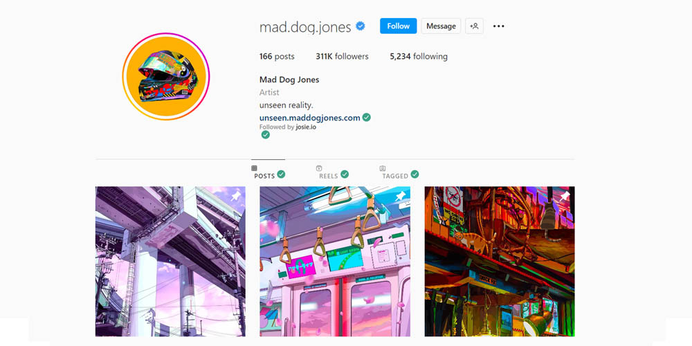 Mad Dog Jones official profile on Instagram
