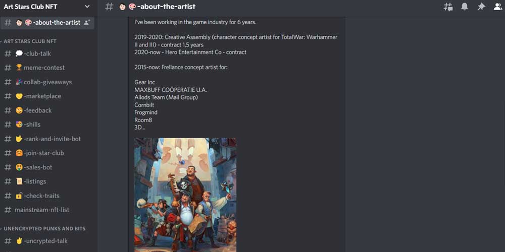 Art Starts Club Discord Community 