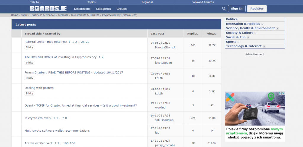 Boards.ie - Cryptocurrency section