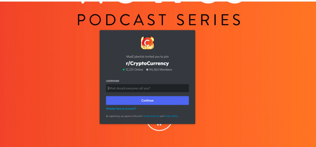 Cryptocurrency Discord Server