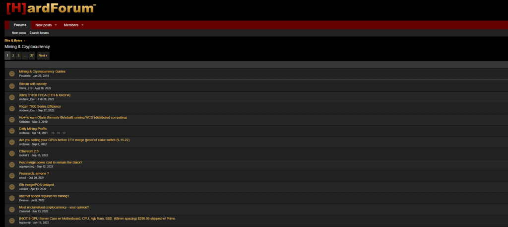 [H]ard Forum - Cryptocurrency & Mining section