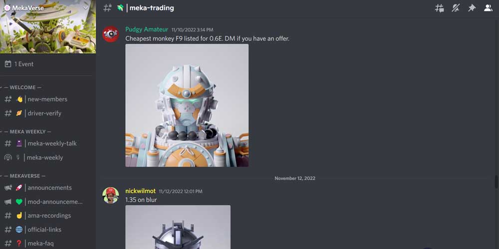 MekaVerse NFT Discord Community