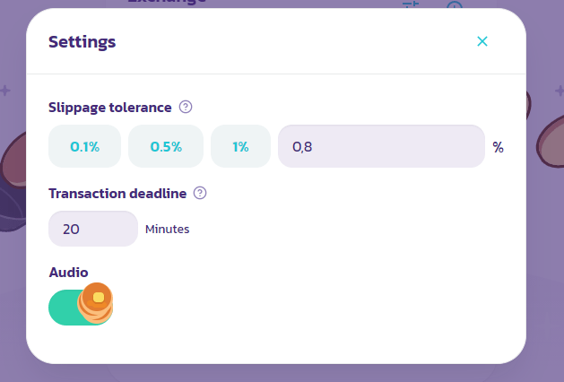 Slippage tolerance Pancakeswap
