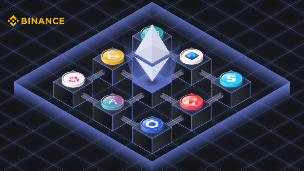 picture from binance showing the Ethereum blockchain