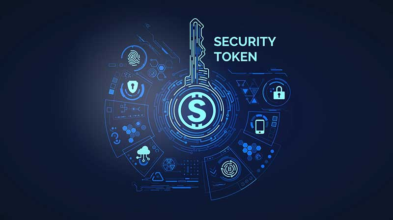 picture saying security token with a key in it