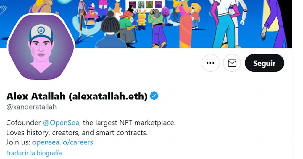Alex Atallah official profile on Socjal media