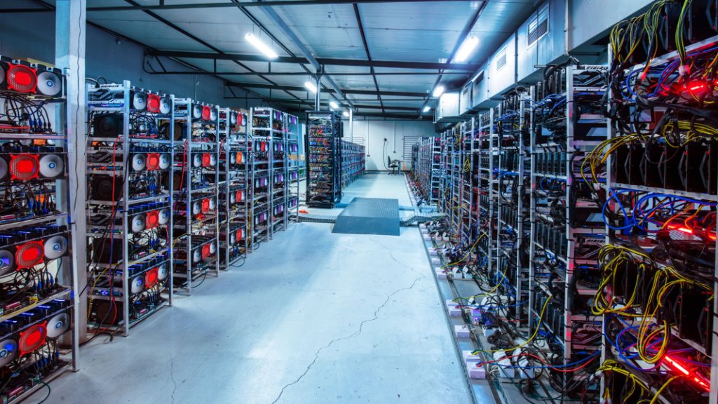 Crypto mining warehouse