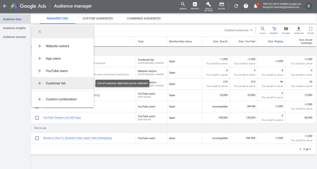 Measure content Google Ads