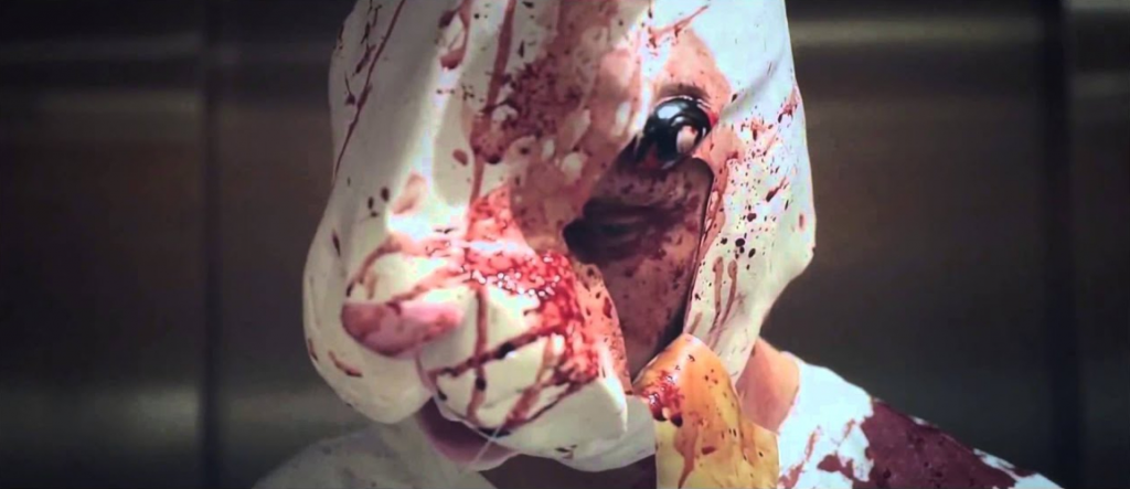 Screenshot of the Hotline Miami live-action trailer