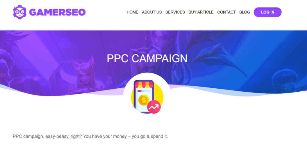 GamerSEO PPC Campaign service