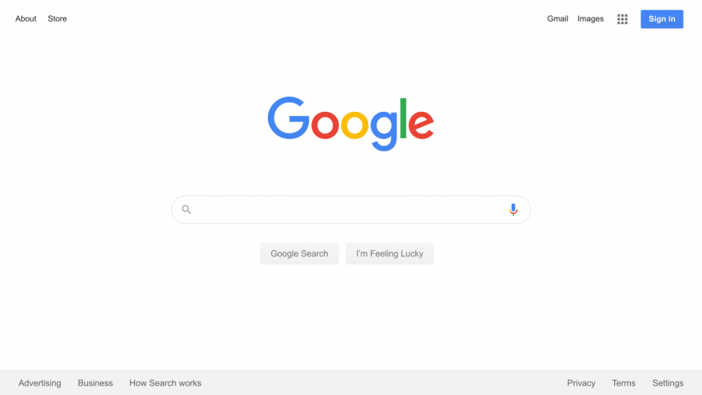 Google Search Page