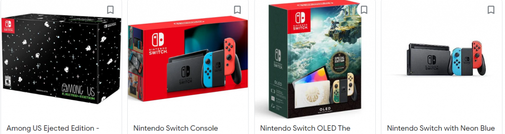 Nintendo switch titles