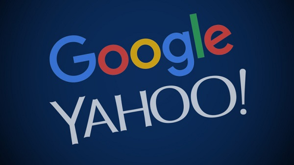 Google and Yahoo logos
