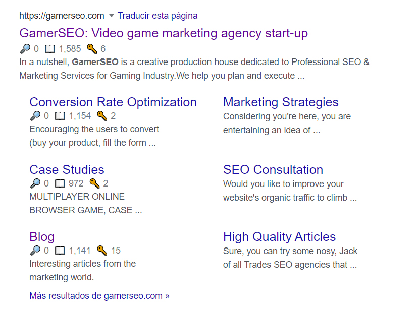 GamerSEO services infographic