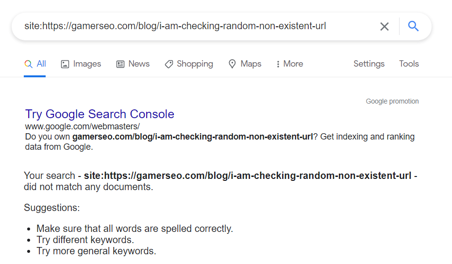 Google search box results