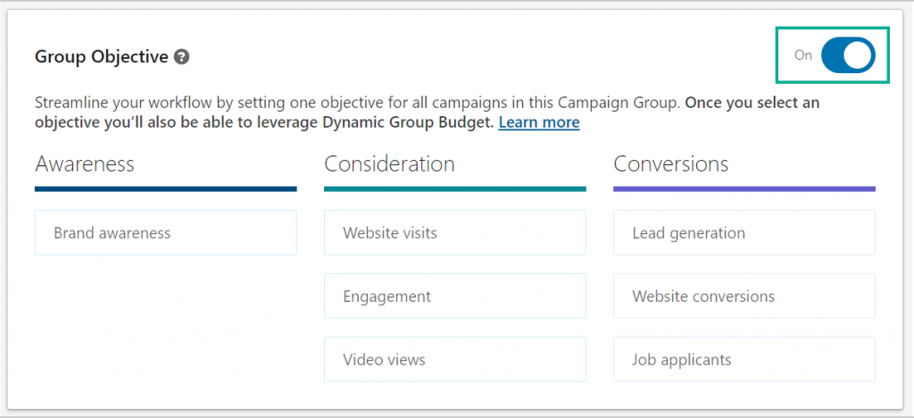 LinkedIn Campaign Objectives