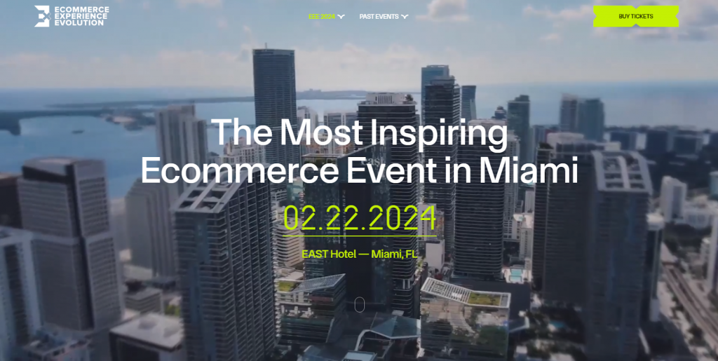 Official website of Ecommerce Experience Evolution in Miami
