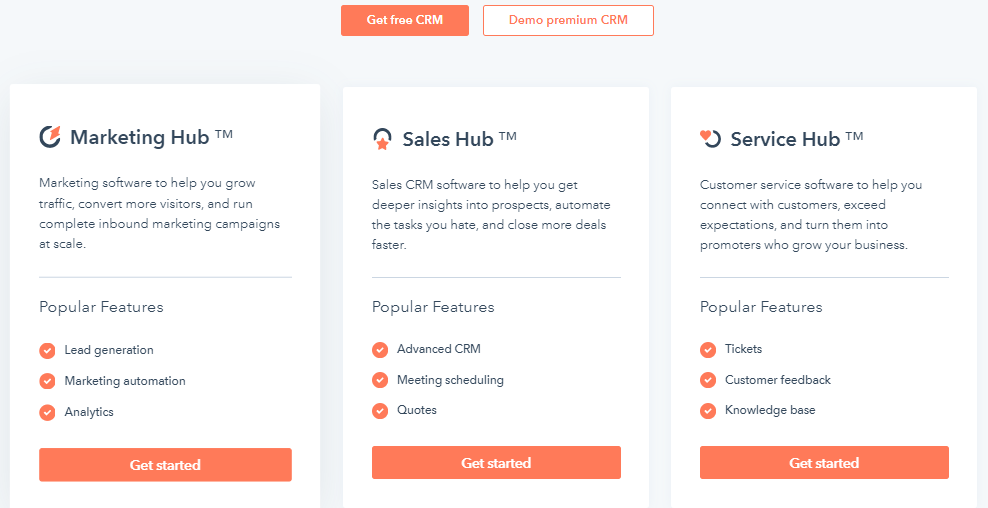 services offered in HubSpot store