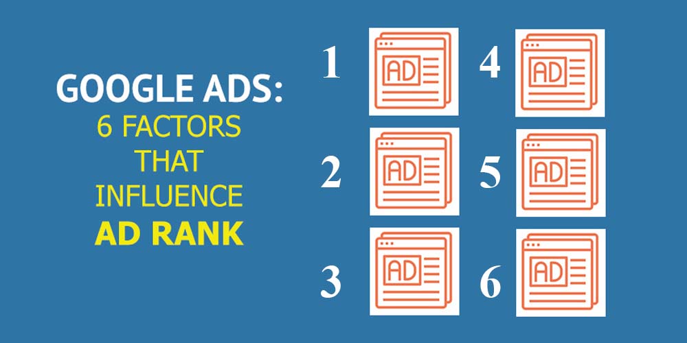 6 factors in Google Ads that determine the Ad Rank