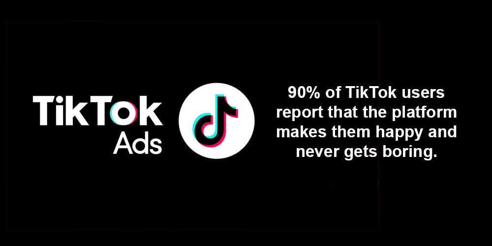 TikTok statistics about 90% tiktok users report that the platform makes them happy and never gets boring