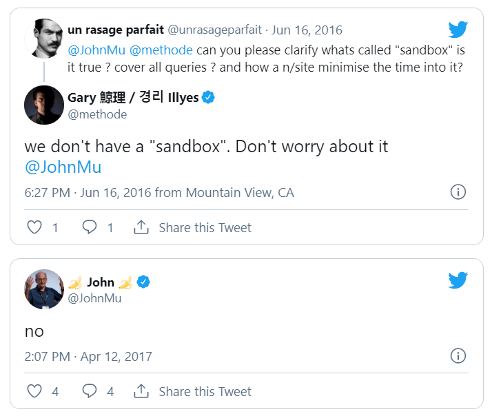 Google’s John Mu about sandboxes