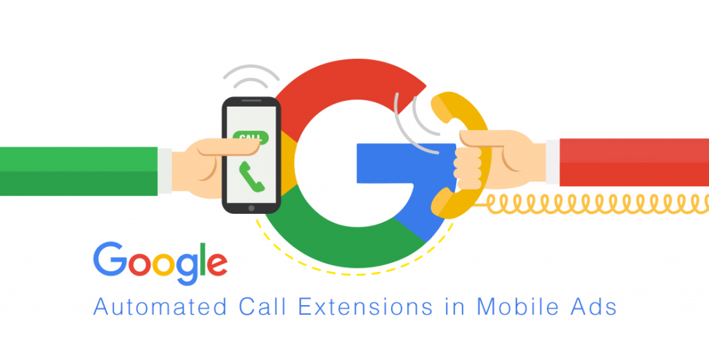 Image showing Google's logo along with two people holding phones