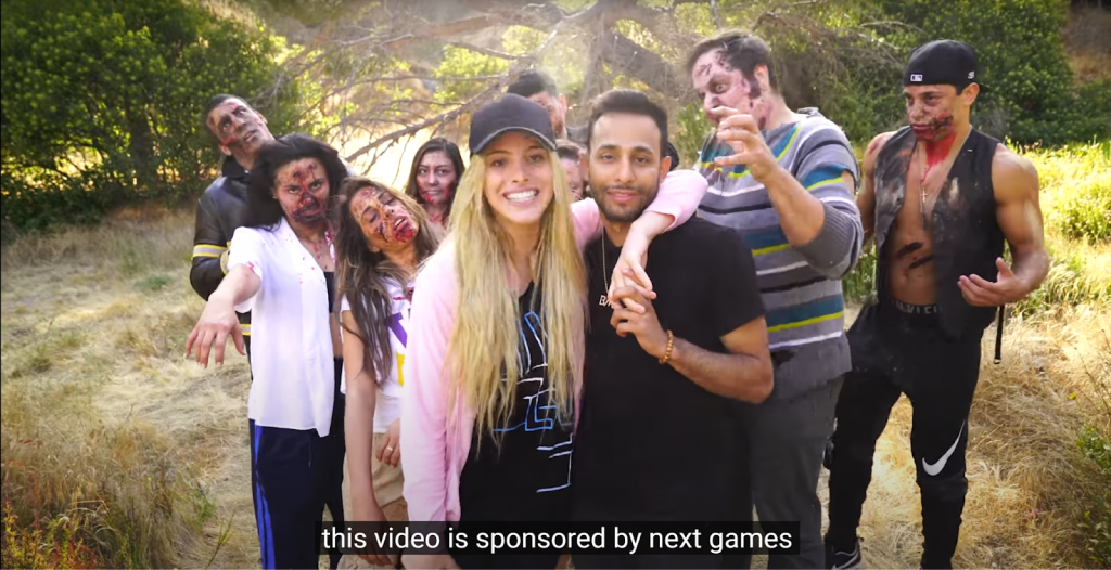 Lele Pons promoting Walking Dead with live-action video