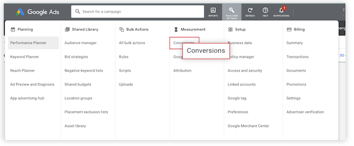 Conversion Tracking in Google Ads