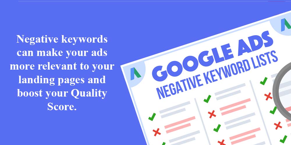 Google Ads Negative Keyword Lists and statistics