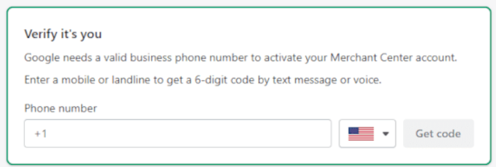 Veriying phone number in Google Ads