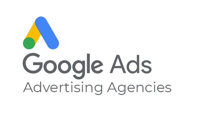 image showing Google Ads's logo along with the text advertising agencies in the middle