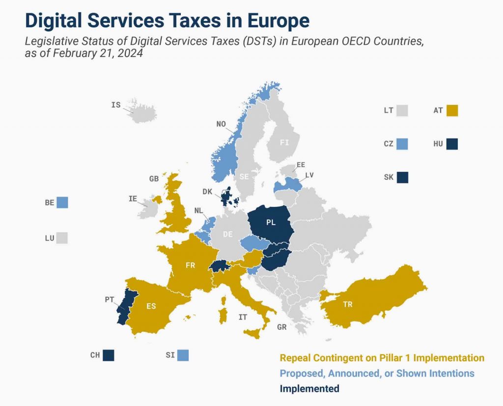 Digital Services Taxes in Europe 2024