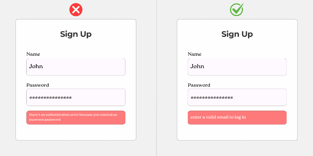 Example of positive language in UX Writing