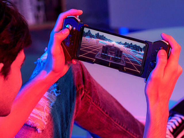 image of a person playing a game on a mobile device