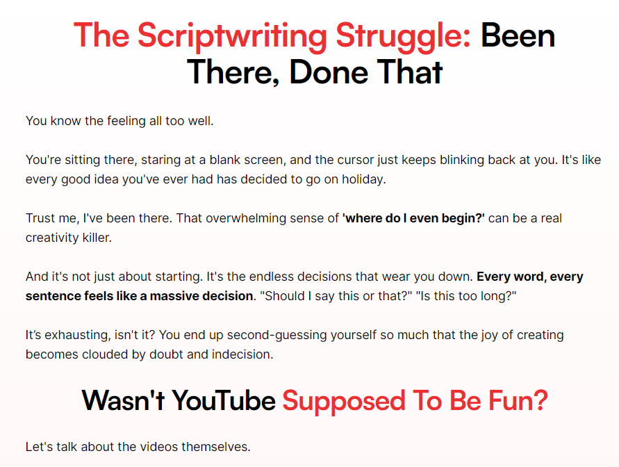 the scriptwriting struggle  playbook