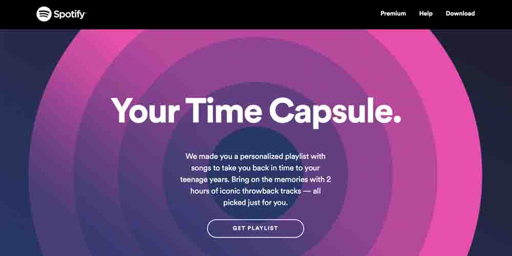 Your Time Capsule on Spotify