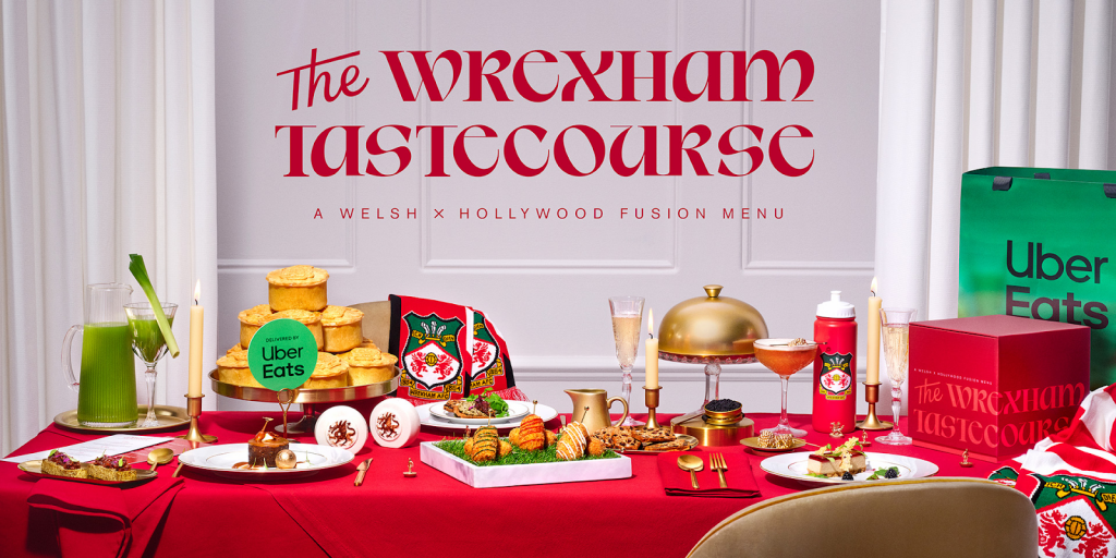 image from The Wrexham Tastecourse marketing action from Uber and Disney+