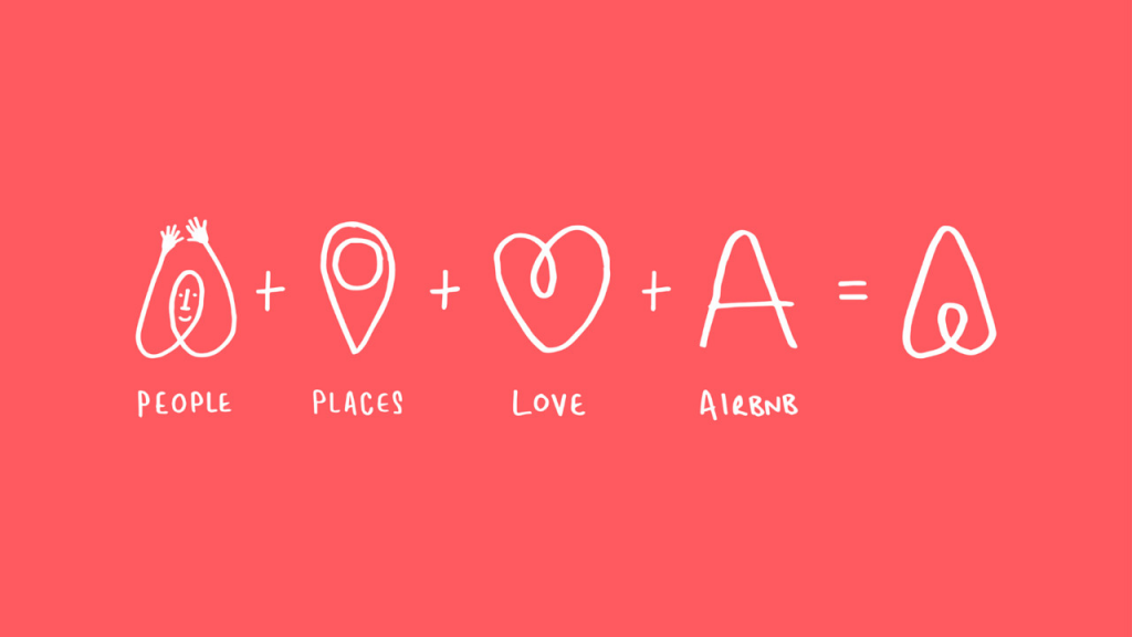 image showing the main values that compose Airbnb